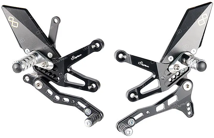 ZX10R Lightech Rearset Adjustable