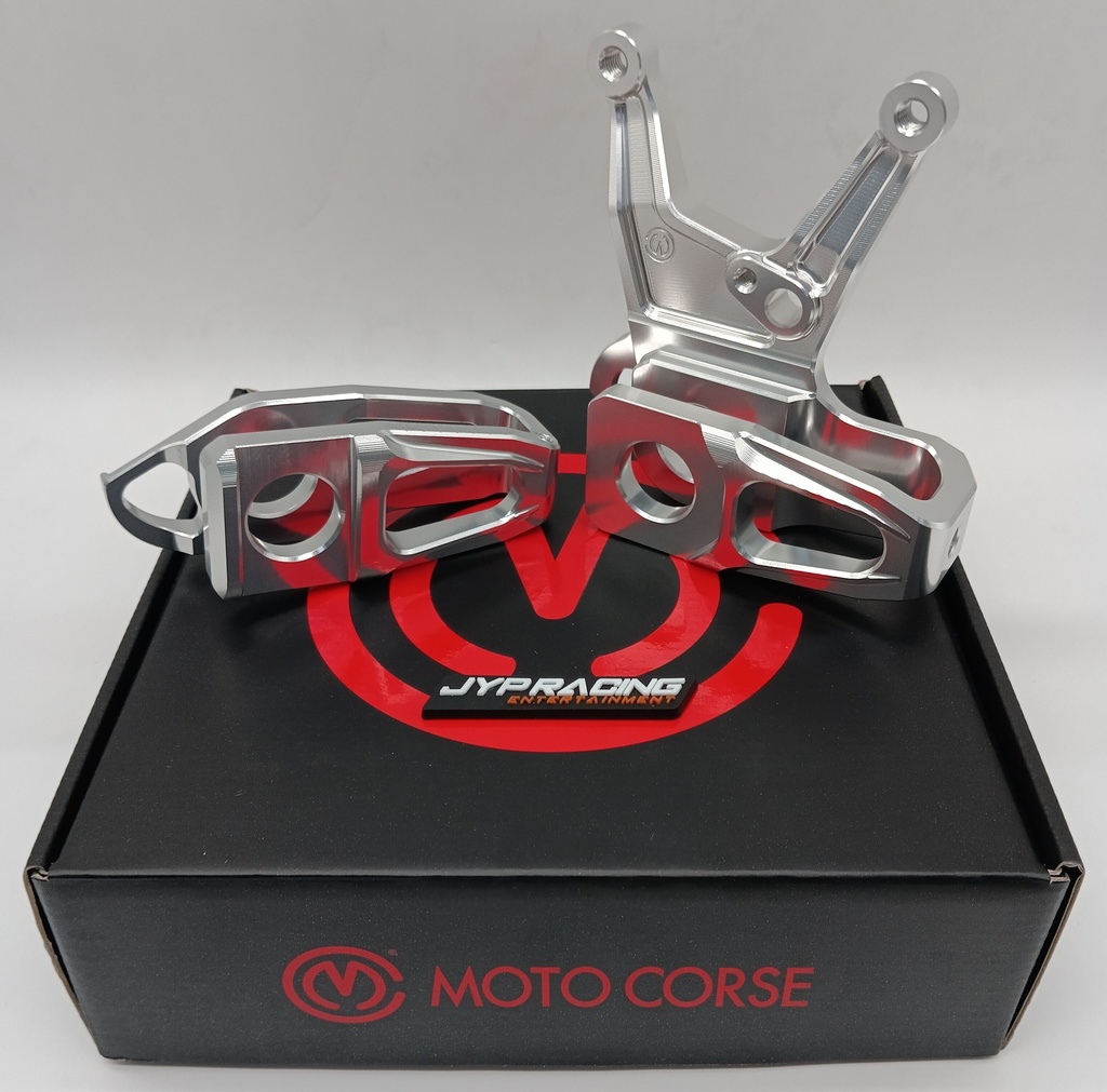 Panigale  v4 MotoCorse Pair of chain tensioner sliders with OEM Brembo 84mm rear brake caliper support 