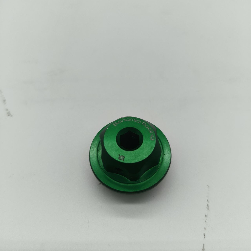 Bonamici Racing Oil Cap Green Kawasaki