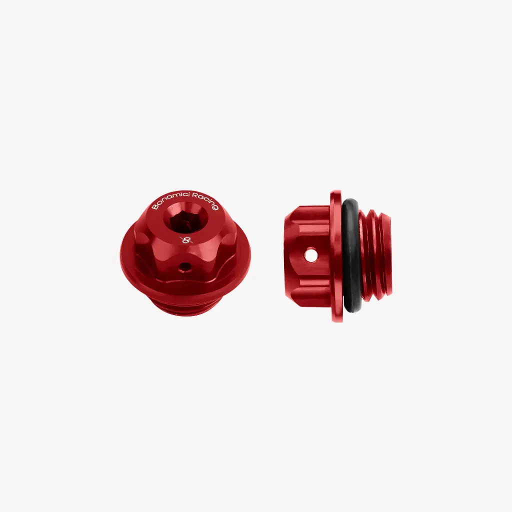 Bonamici Racing Oil Cap Red Honda/Ducati Panigale