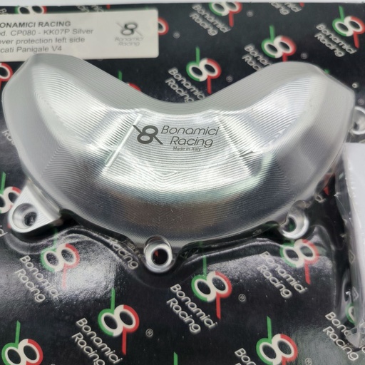 [CP080] Panigale V4 / SFV4/ Bonamici Racing Engine case cover Left/silver 2018