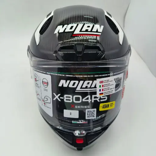 [8054945070606] Nolan X-804 RS Hot Lap Carbon Black White (S)