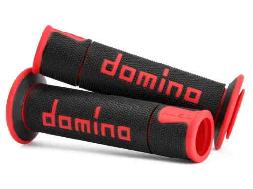 [A45041C4240B7-0] Domino Handlebar Grip Black/Red