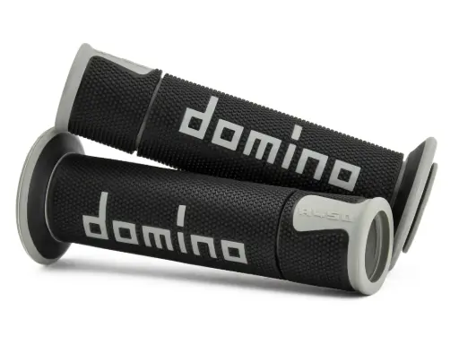 [A45041C5240B7-0] Domino Handlebar Grip Black/Grey