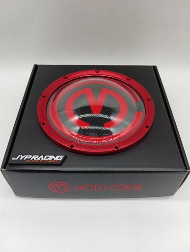 [102110046R]  Ducati v4  MotoCorse Aluminum oil clutch window frame with special rounded clear window