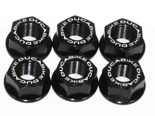 [6DSB01D] DBK Sprocket Nuts Black