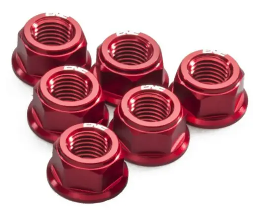 [DA384R] CNC Racing Nuts Set 6pcs M10X.0 Red