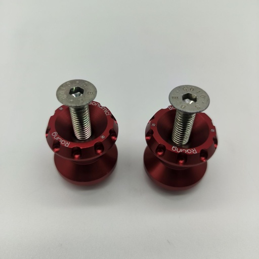 [0025] Bonamici Racing 6mm Paddock Spools Red