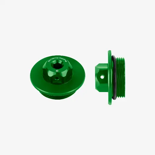 [T002] Bonamici Racing Oil Cap Green Kawasaki