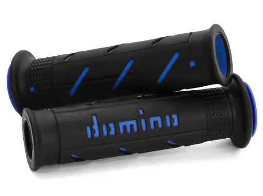 [A25041C4840B7-0] Domino Handlebar Grip Black/Blue